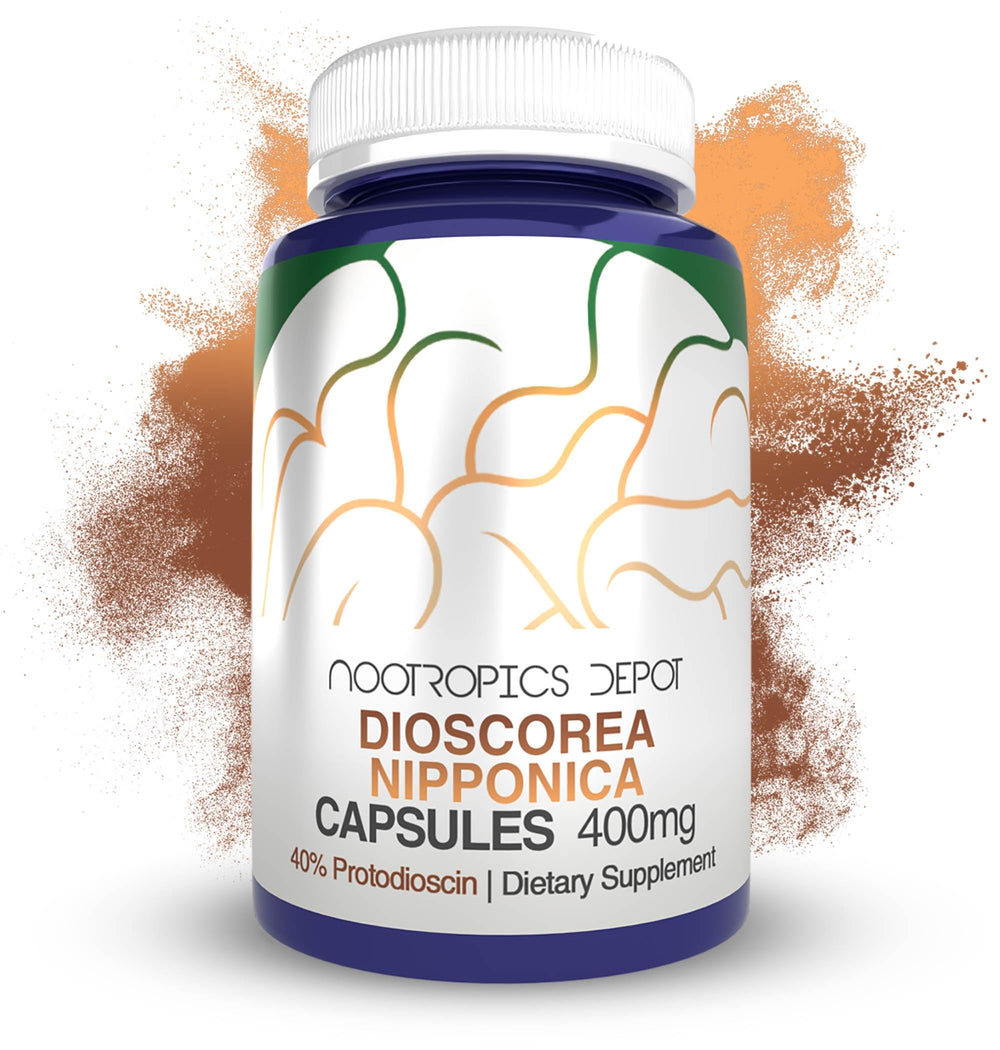 Nootropics Depot Dioscorea Nipponica capsules bottle for steady focus and calm motivation