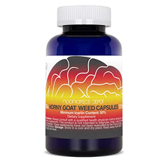 Nootropics Depot Horny Goat Weed bottle close-up for daily vitality routines