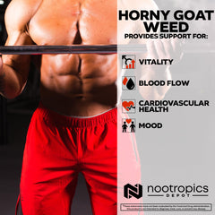 Nootropics Depot Horny Goat Weed nutrition facts detail for informed choices