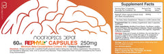 Nootropics Depot Rephyll label highlights beta-caryophyllene content