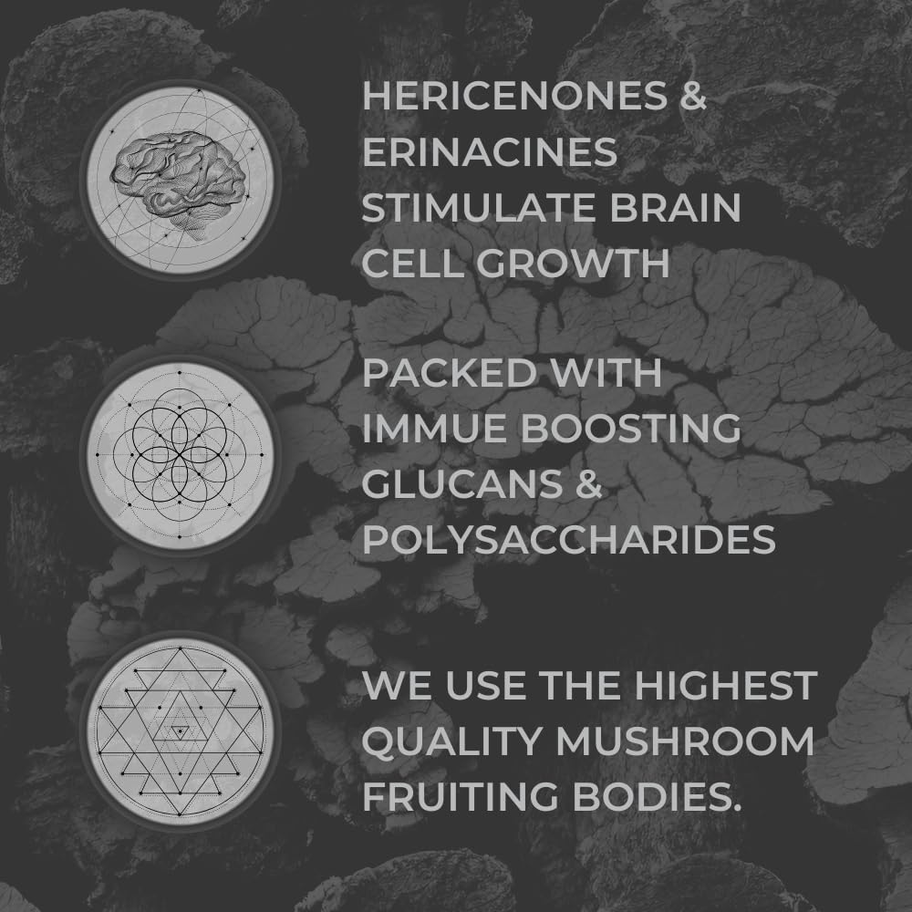 Close-up of Nootrum Lion's Mane capsules signaling cognitive clarity potential.