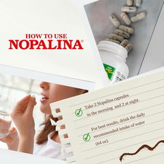 Nopalina Flax Seed Plus Capsules bottle in a tidy kitchen to fit daily routines.