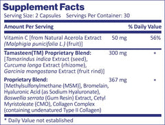 Nordic Healthy Living Tamasteen ingredient bottle shown for context