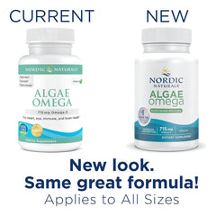 Nordic Naturals Algae Omega gluten-free and dairy-free formula for sensitive diets.