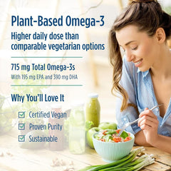 Nordic Naturals Algae Omega sustainable origin highlights ethical innovation.