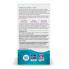 Nordic Naturals Complete Omega Xtra capsules closeup highlighting soft gels