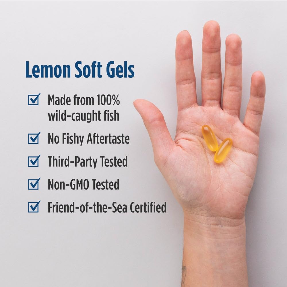 Nordic Naturals EPA and DHA content information card