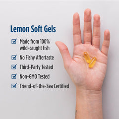 Nordic Naturals EPA and DHA content information card