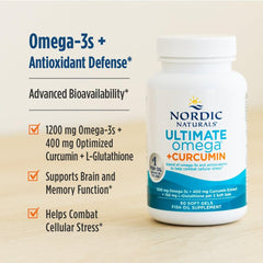 Nordic Naturals bottle on countertop—simple daily routine with lemon flavor.