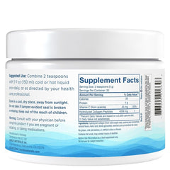 Nordic Naturals beauty powder scoop highlights easy measurement for convenient beverages.