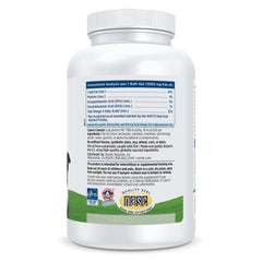 Nordic Naturals Omega-3 Pet softgel closeup highlighting triglyceride form for absorption.