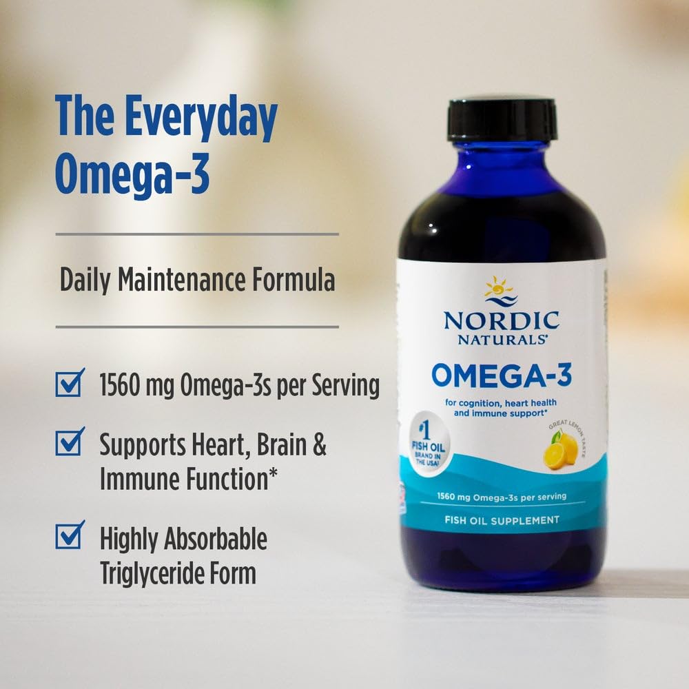 Nordic Naturals Omega-3 lemon flavor close-up highlighting lemon taste and blend.