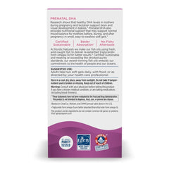 Front label of Nordic Naturals Prenatal DHA showing award-winning prenatal omega-3.