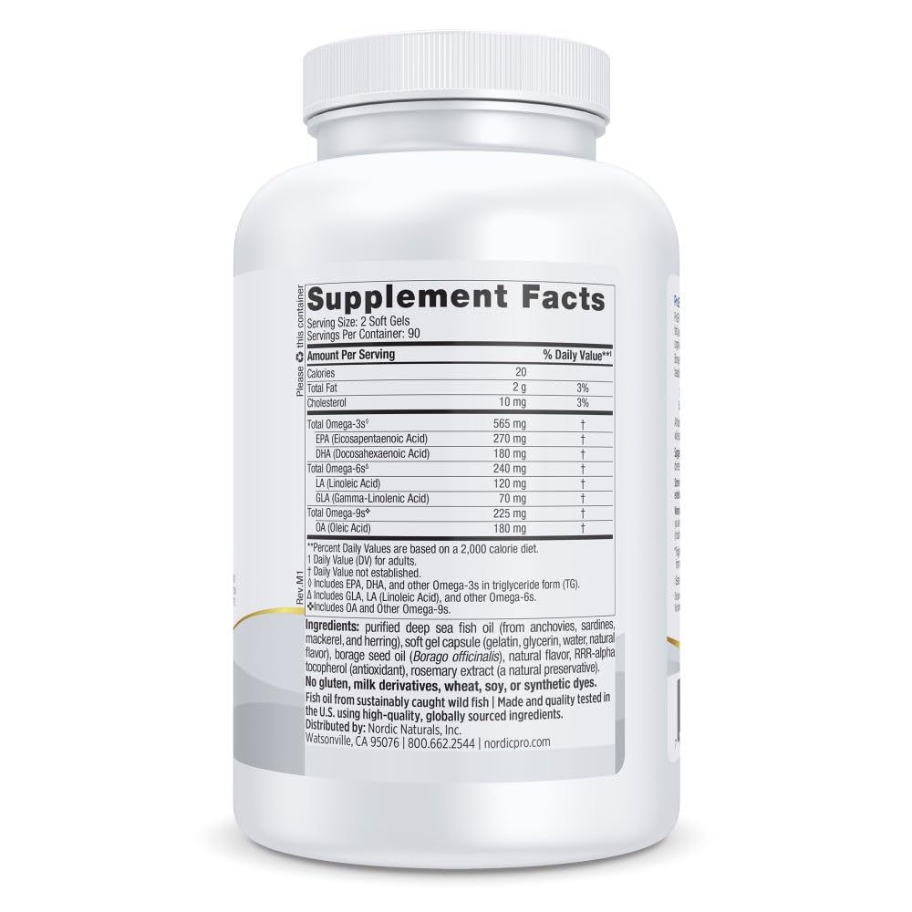 Nordic Naturals ProEFA 3-6-9 lemon bottle side – non-GMO ingredients