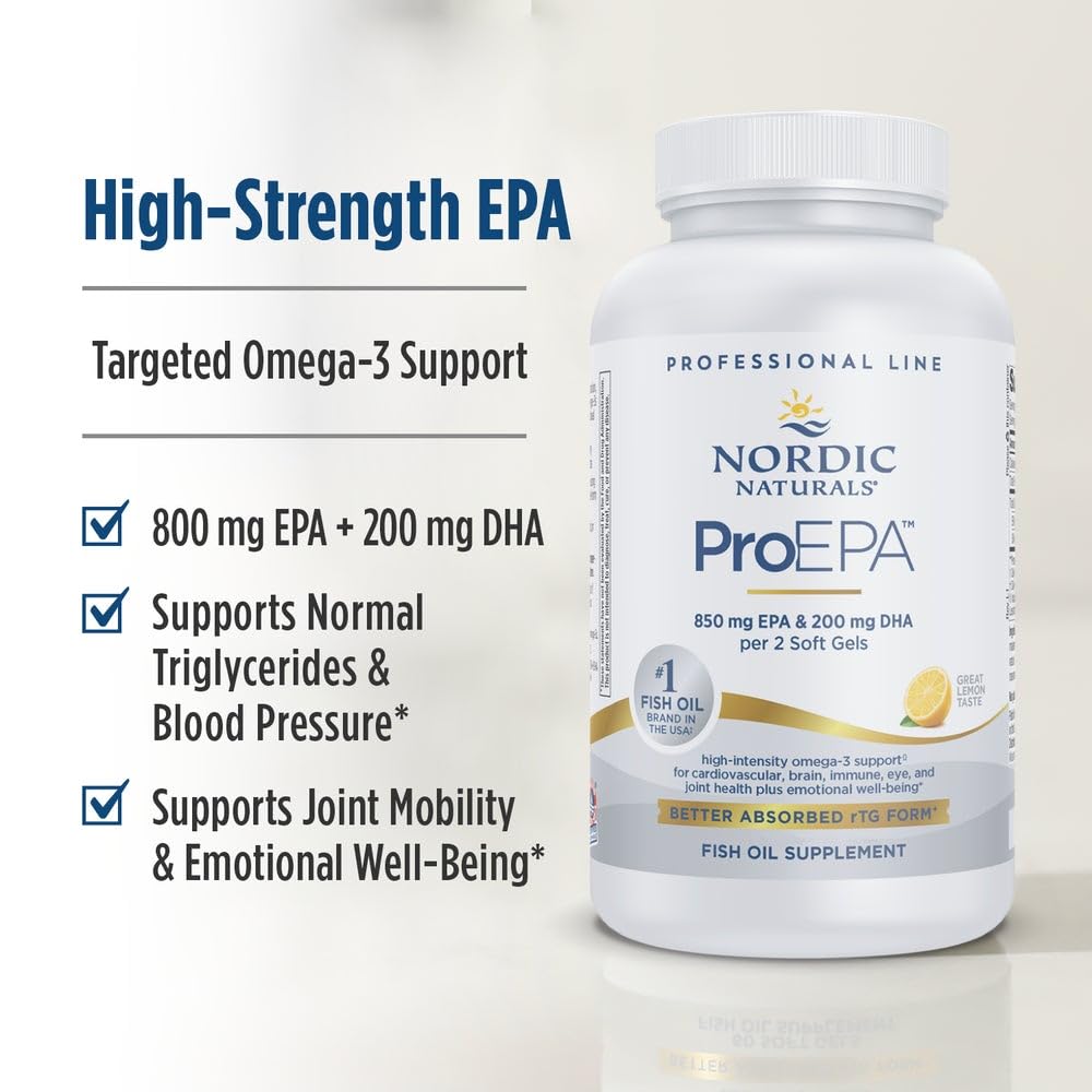 Nordic Naturals ProEPA Lemon purity testing seal signals quality.