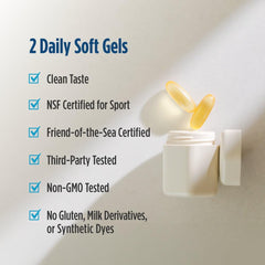 Closeup of Nordic Naturals Ultimate Omega-D3 Sport lemon softgel capsule