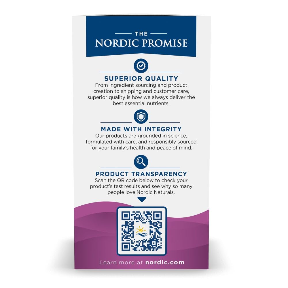 Nordic Naturals Vegetarian Prenatal Minis iron bisglycinate close-up emphasizes gentle iron delivery.