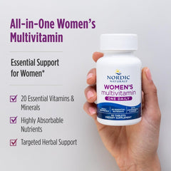 Nordic Naturals Women's Multivitamin One Daily ethical innovation and sustainability focus.