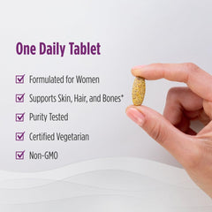 Nordic Naturals Women's Multivitamin One Daily gluten-free and dairy-free formulation on label.