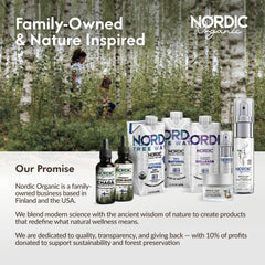 Nordic Organic Chaga tincture drops demonstrate convenient liquid format for daily use