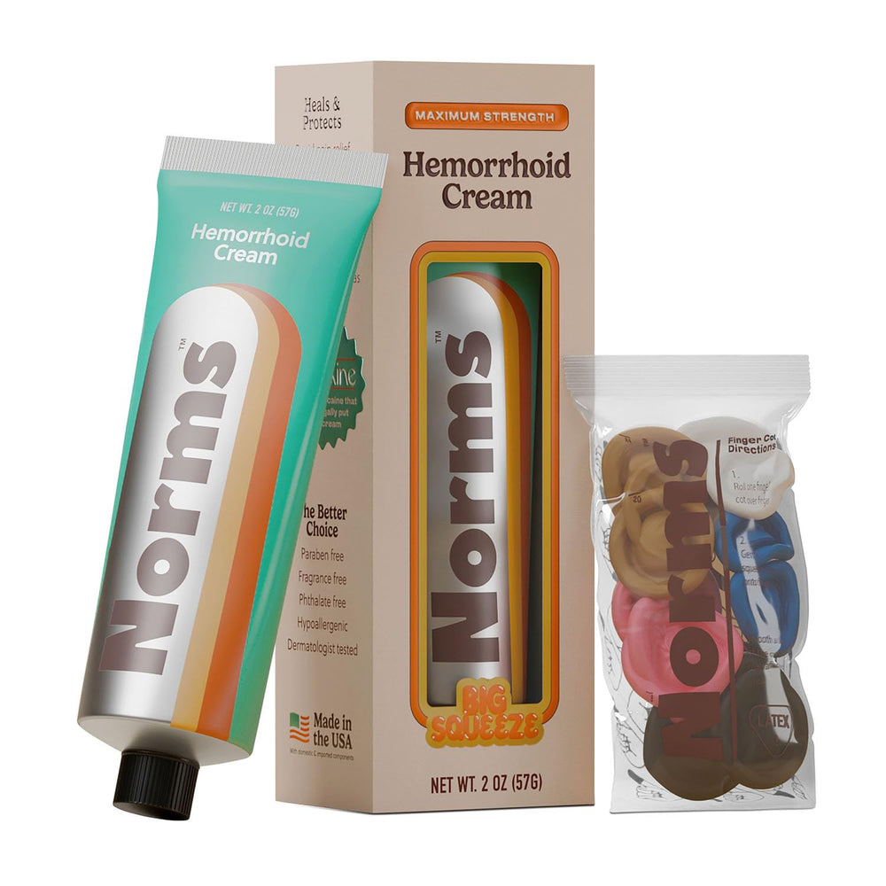 Norms hemorrhoid cream tube 2oz for fast relief