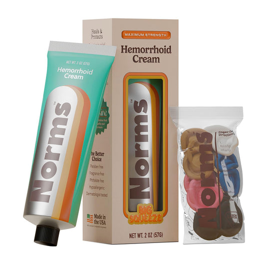 Norms hemorrhoid cream tube 2oz for fast relief