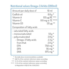 NORSAN Arktis fish oil pour showing easy serving from the bottle.