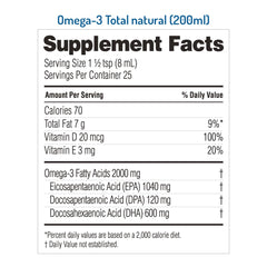 NORSAN Omega-3 Total Liquid pour shot showing easy serving.