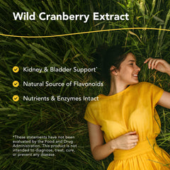 CranFlush label emphasizes remote-sourced ingredients for quality
