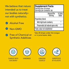 Preservatol oil ingredient in CranFlush shown for all-natural preservation