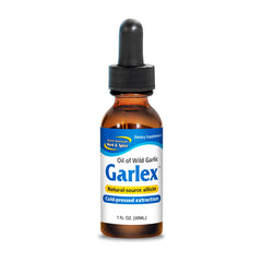 North American Herb & Spice Garlex bottle offers a premium wild garlic oil for flavorful meals.