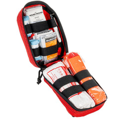 North American Rescue ETD gauze included for wound care in emergencies.