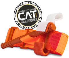 North American Rescue pressure dressings ready for versatile wound coverage.