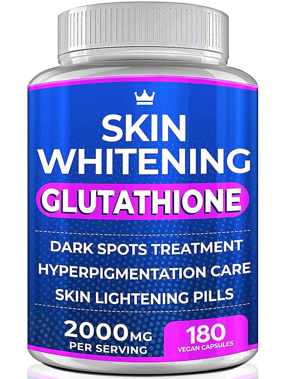 Northern Crown Cosmetics Glutathione pills bottle front for antioxidant skin support