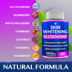 Northern Crown Cosmetics Glutathione pills jar label visible
