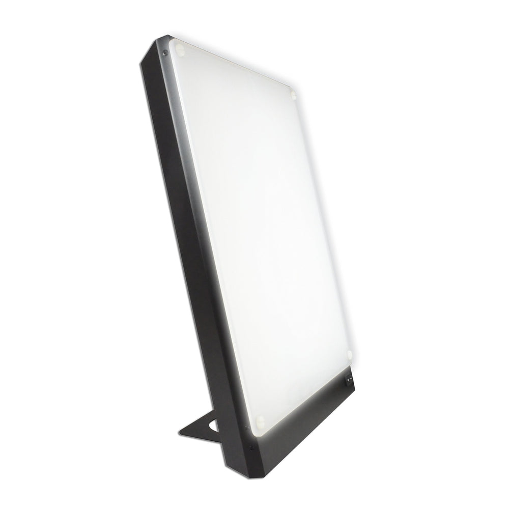 Northern Light Technologies Boxelite front panel close-up showing 10,000 lux brightness for energized mornings