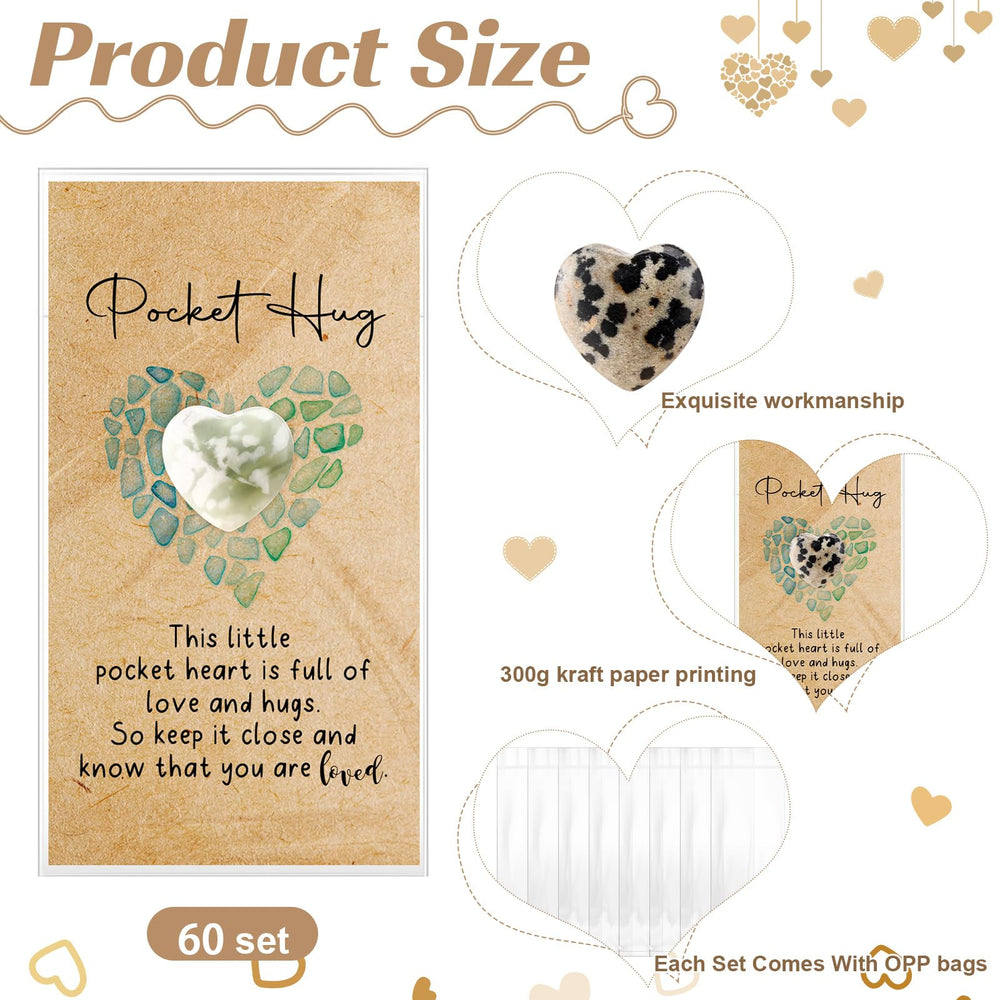 Nosiny OPP bags keep heart stones organized and ready for gifting or resale.
