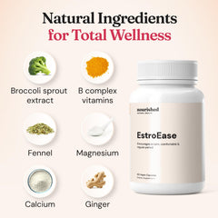 Daily routine scenario with EstroEase bottle for monthly balance