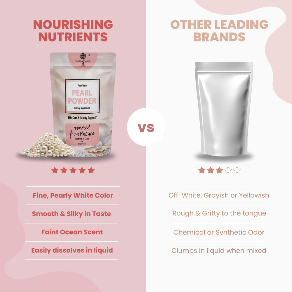 Nourishing Nutrients pearl powder in smoothie, versatile daily supplement