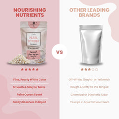 Nourishing Nutrients pearl powder in smoothie, versatile daily supplement