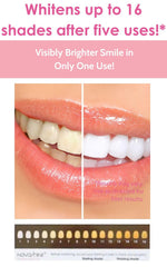 Novashine concentrated peroxide gel tube ready for quick, effective whitening