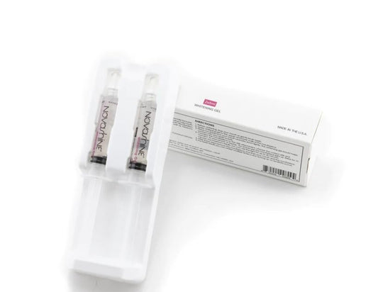 Novashine gel refill 2x5ml syringes for at-home whitening with low sensitivity
