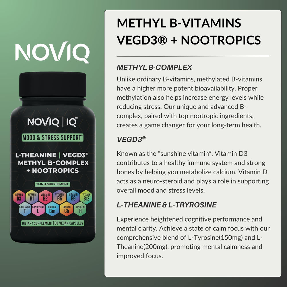 NOVIQ VegD3 supports bone health and relaxed mood.