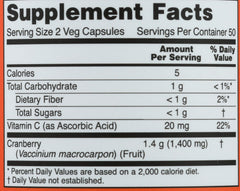 NOW Cranberry Concentrate vegan capsules ready for daily use
