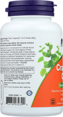 Cranberry capsules pouring from NOW bottle for easy dosing