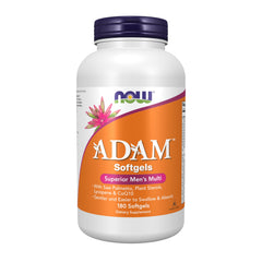 NOW Foods ADAM bottle with smooth softgels for easy swallowing