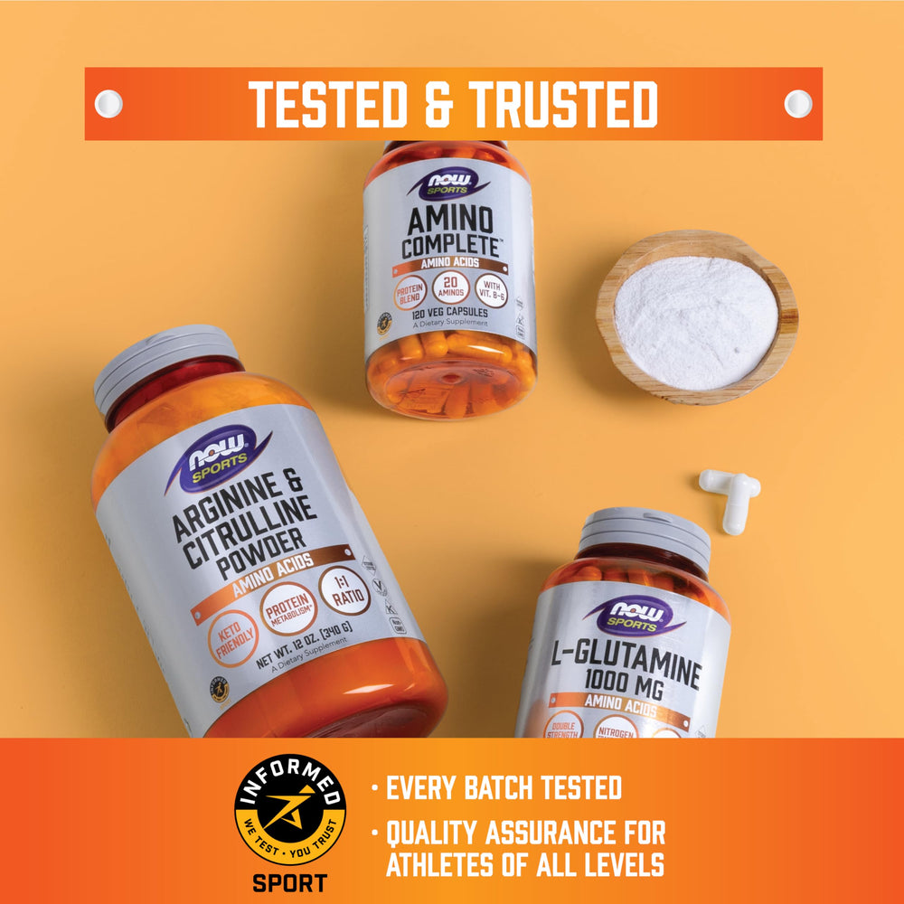 NOW Foods BCAA Big 6 Watermelon US manufactured seal and heritage