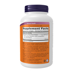 NOW Foods CardioAid-S Plant Sterol Esters label highlighting ester blend for cholesterol management