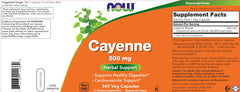 NOW Foods Cayenne GMP seal illustrating quality manufacturing standards