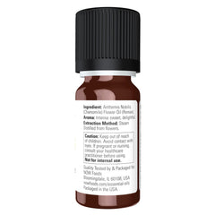 NOW Foods Chamomile Oil bottle beside diffuser, promoting relaxing evenings.